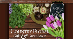 Desktop Screenshot of countryfloralgreenhouse.com